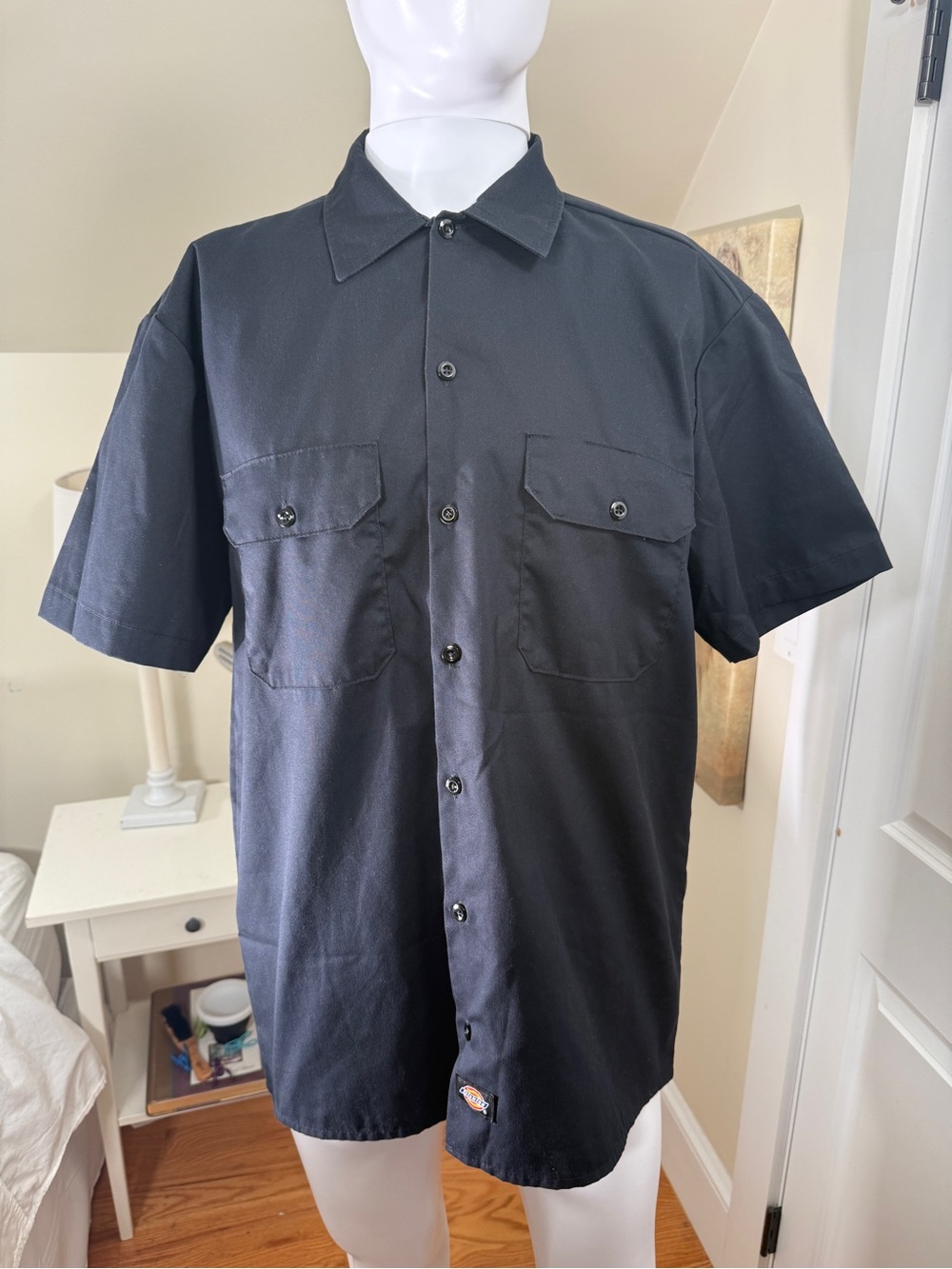 Men's Short-Sleeve Work Shirt - Black